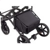 Универсальная коляска для двойни 2 в 1 Bair Kiwi DUO Soft BKD-218 серая