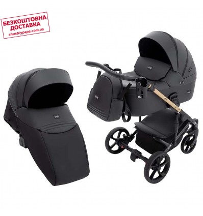 Детская коляска 2 в 1 Bair Onyx ECO OE-01 черная