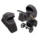 Детская коляска 2 в 1 Bair Onyx Soft OS-747 черная