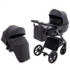 Детская коляска 2 в 1 Bair Kiwi Plus ECO BKP-15 черная