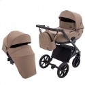Детская коляска 2 в 1 Bair Kiwi Plus Soft BKP-857 темный капучино