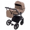 Детская коляска 2 в 1 Bair Kiwi Plus Soft BKP-857 темный капучино