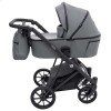 Детская коляска 2 в 1 Bair Vega ECO VE-47 темно-серая