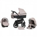 Детская коляска 3 в 1 Verdi Sonic Comfort 08 Powder pink/black skin