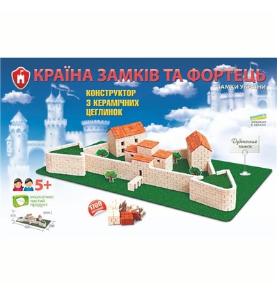 Конструктор из керамических кирпичиков Дубенский замок