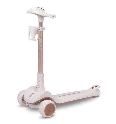 Детский трехколесный самокат Toyz (Caretero) Satura White, 3 лет+
