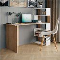 Стол письменный с полками Moreli ST0015 Сонома-белый
