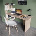 Стол письменный с полками Moreli ST0024 Сонома-белый