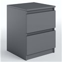 Прикроватная тумба Moreli T225 2 ящика Антрацит
