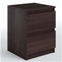 Приліжкова тумба Moreli T225 2 шухляди Венге темний