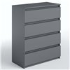 Комод Moreli T215 4 шухляди Антрацит