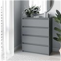 Комод Moreli T215 4 шухляди Антрацит
