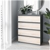Комод Moreli T215 4 шухляди Антрацит-сонома