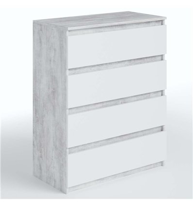 Комод Moreli T215 4 ящика Бетон-белый