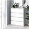 Комод Moreli T215 4 ящика Бетон-белый