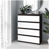 Комод Moreli T215 4 ящика Венге темный-белый