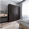 Шкаф с полками и трубой 3 двери Moreli ST0027 Венге темный