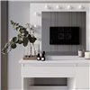 Туалетный стол с зеркалом Art in Head Beauty + LED подсветка Белый бриллиант
