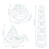 Игровой набор 3 в 1 для ванны Smoby 140104 Развлечения, с аксессуаром, 12 мес.+