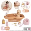 Игровой набор ванна для пупса Smoby 7600220383 Беби Ньорс, терракотовая пудра с аксесс.