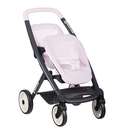 Коляска для ляльок-двійнят Smoby 7600253221 Maxi-Cosi рожева перлина
