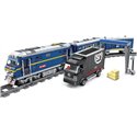 Конструктор ZIPP Toys "Поезд DF11 Z с рельсами". Цвет: синий