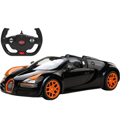 Машинка Rastar Bugatti Grand Sport Vitesse на радиоуправлении. 1:14. Черный