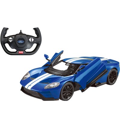 Машинка Rastar Ford GT на радиоуправлении. 1:14. Голубой