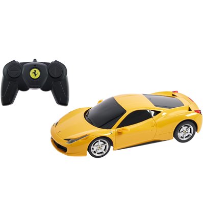Машинка Rastar Ferrari 458 Italia 1:24 Желтый