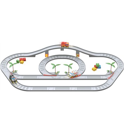 Игровой набор ZIPP Toys Электрический автотрек "Городские службы спасения" Модель 1
