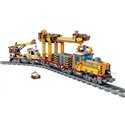 Конструктор ZIPP Toys "Поезд DPK32 с рельсами". Цвет: желтый