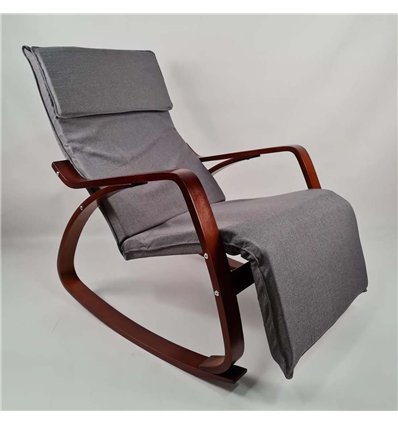 Кресло качалка Avko ARC001 Walnut Grey