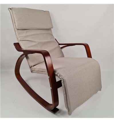 Кресло качалка Avko ARC003 Walnut Beige