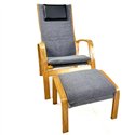 Кресло для отдыха Avko ARC011 Natural Grey с подножкой для ног