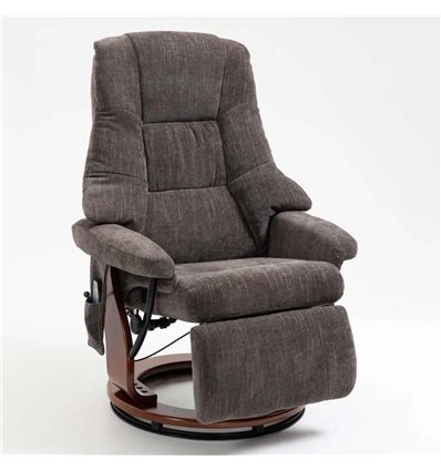 Крісло для відпочинку Avko Style ARMH 003 Dark Grey з масажем, підігрівом і підставкою для ніг