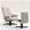 Кресло для отдыха Avko Style ARMH 010 Beige с массажем, подогревом и подножкой