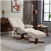 Кресло для отдыха Avko Style ARMH 010 Beige с массажем, подогревом и подножкой