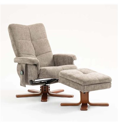 Крісло для відпочинку Avko Style ARMH 020 Cappuccino з масажем, підігрівом і підніжкою