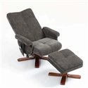 Кресло для отдыха Avko Style ARMH 030 Dark Grey с массажем, подогревом и подножкой
