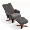 Кресло для отдыха Avko Style ARMH 030 Dark Grey с массажем, подогревом и подножкой