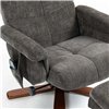 Крісло для відпочинку Avko Style ARMH 030 Dark Grey з масажем, підігрівом і підніжкою