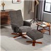 Кресло для отдыха Avko Style ARMH 030 Dark Grey с массажем, подогревом и подножкой
