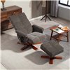 Кресло для отдыха Avko Style ARMH 030 Dark Grey с массажем, подогревом и подножкой