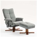 Кресло для отдыха Avko Style ARMH 040 Grey с массажем, подогревом и подножкой