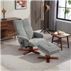 Кресло для отдыха Avko Style ARMH 040 Grey с массажем, подогревом и подножкой