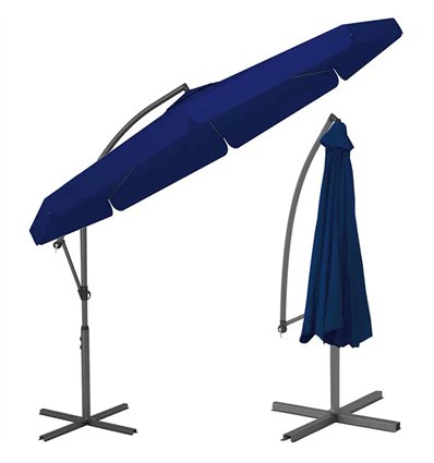 Зонтик садовый угловой с наклоном FunFit Garden 3052 Blue 3 м. + чехол