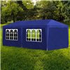 Павильон садовый Avko Garden 3х6 м с 6 стенками, синий