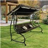 Садовая 4 местная качеля Avko Relax Plus ARSC18722 Brown