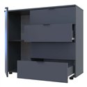 Комод Doros Гелар GС1, 4 шухляди + 1 дверка Графіт