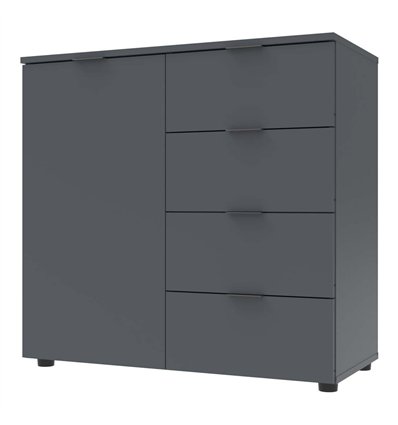 Комод Doros Рон 1, 4 ящика + 1 дверца Графит